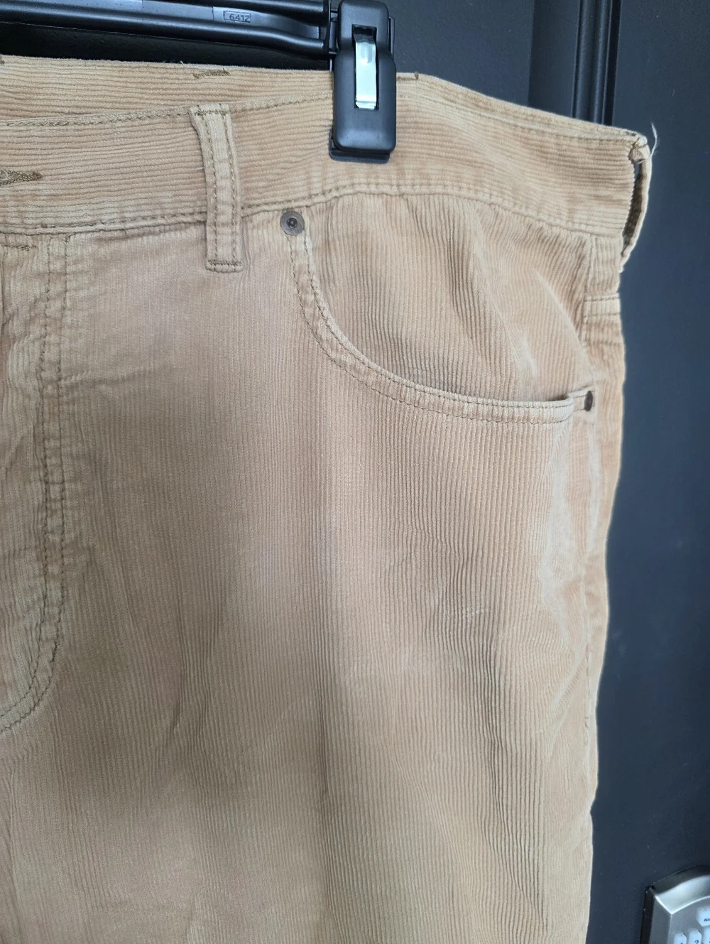 Polo Ralph Lauren Corduroy Pants Men 42x36 Tan Brown Straight Fit Classic Casual